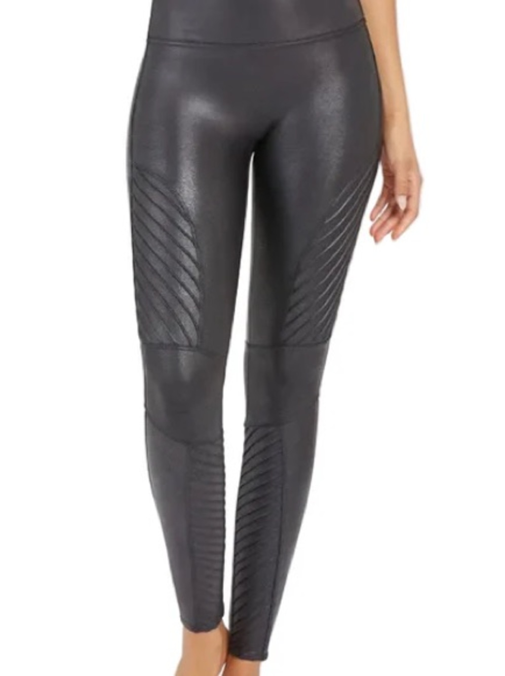 SPANX Moto Faux Leather Legging sz Large